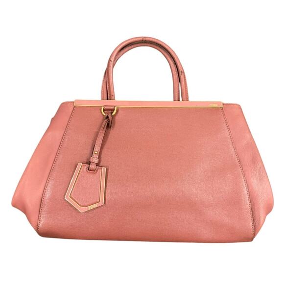 Fendi Medium 2 Jours Elite Tote in Old Rose - Picture 1 of 9